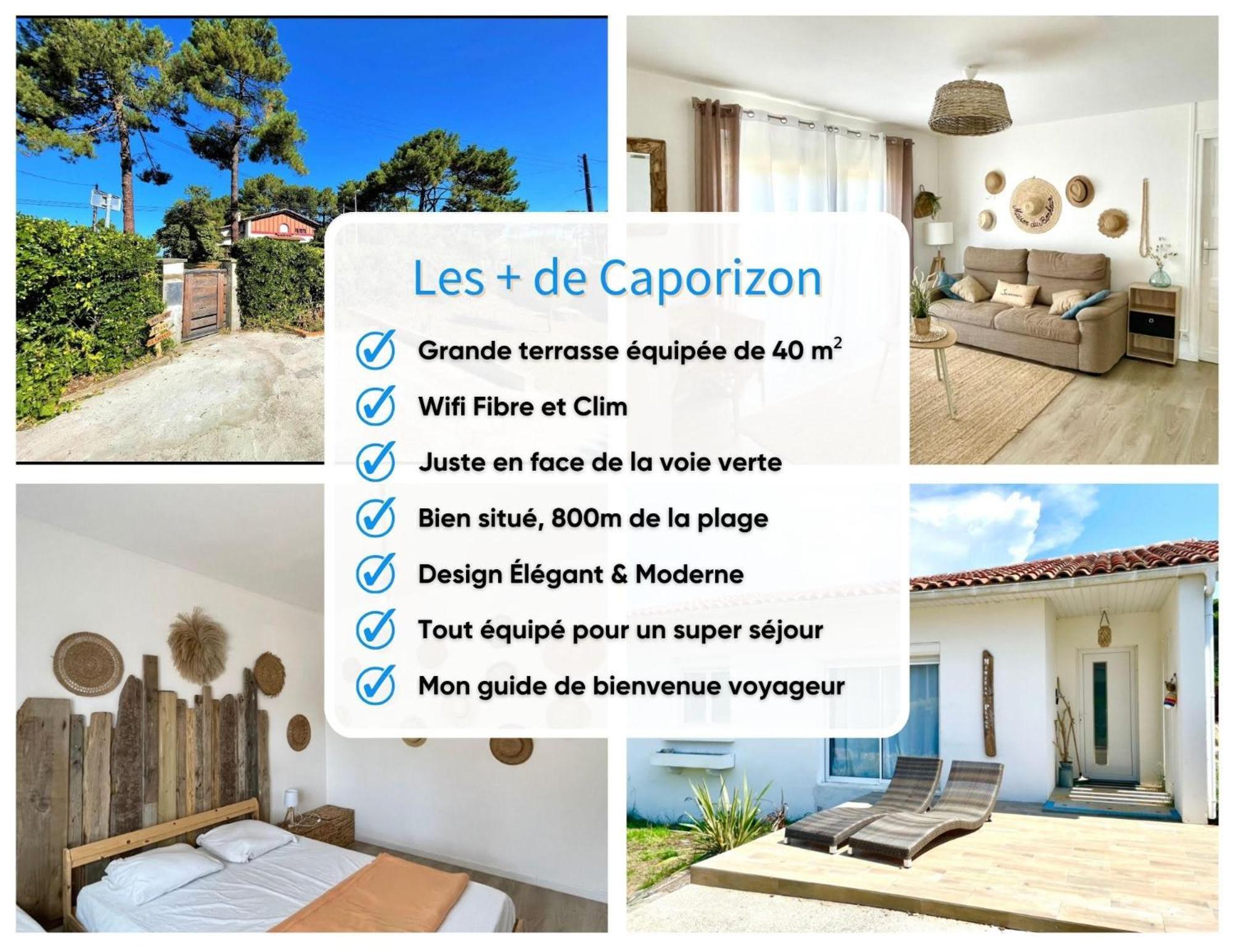Caporizon-Villa Courant-Terrasse-Proche Plage Mimizan-Plage Exteriér fotografie